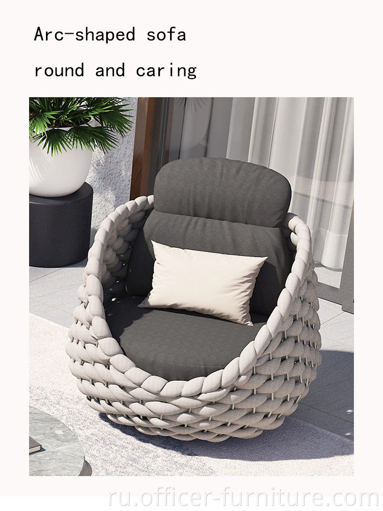 Round arc sofa design